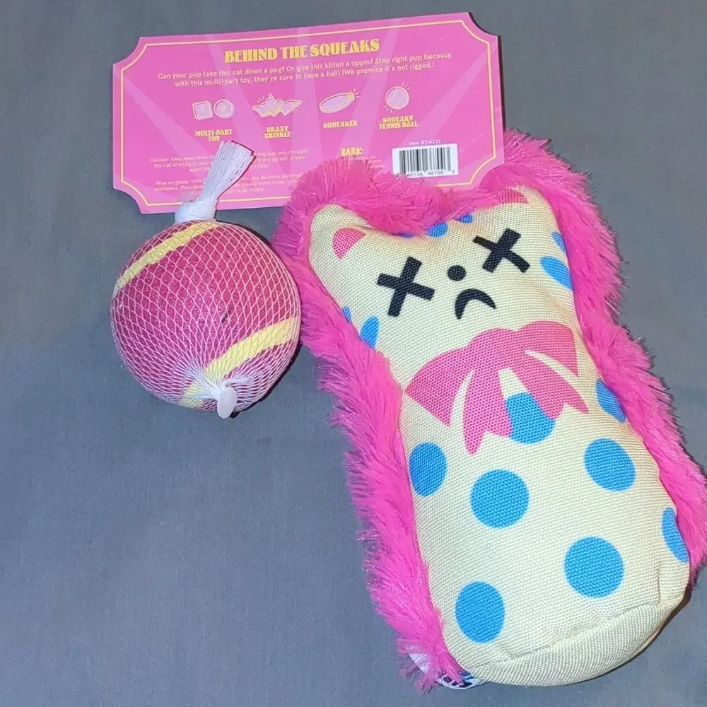 BARK Set of 3 High Quality Dog Toys for M-L Dogs Benefits Rescue